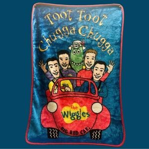 The Wiggles vintage Kids Blanket - Red and Blue size 30” x 44”